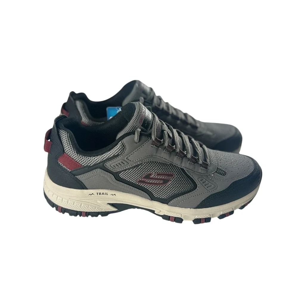 Skechers Hillcrest Mens 12 Charcoal Trail Running Hiking Sneakers 255184BJ‎ NEW